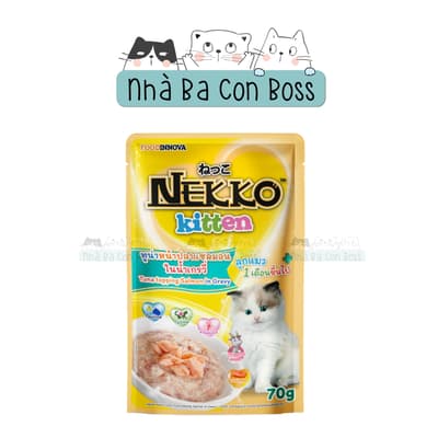 Pate Cho Mèo Nekko Kitten Gói 70g 8