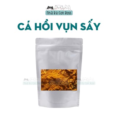 Snack Cho Thú Cưng Vụn Gà Viên/ Cá Hồi/ Lòng Đỏ Trứng Sấy khô Gói 200g 3