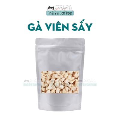 Gà Viên Sấy Khô, Cá Hồi Sấy Khô, Lòng Đỏ Trứng Sấy Khô 3