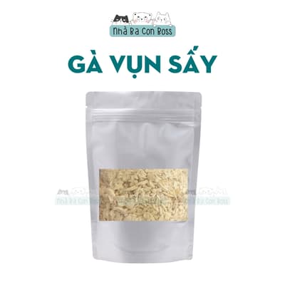 Snack Cho Thú Cưng Vụn Gà Viên/ Cá Hồi/ Lòng Đỏ Trứng Sấy khô Gói 200g 2