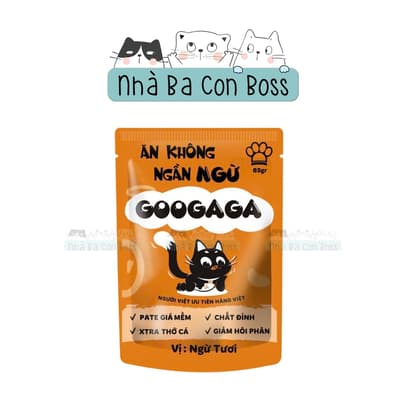 Pate Googaga Cho Mèo Gói 85g 7
