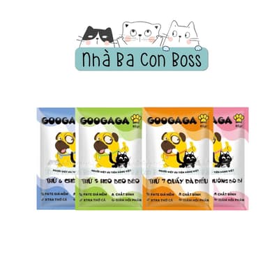 Combo 1 Hộp 10 Gói - Pate Googaga Cho Chó & Mèo Gói 85g 6