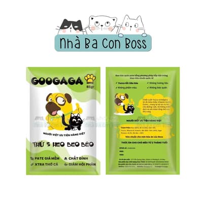 Pate Googaga Cho Chó & Mèo Gói 85g 2