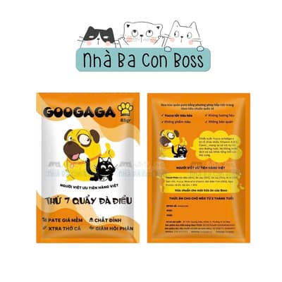 Pate Googaga Cho Chó & Mèo Gói 85g 4