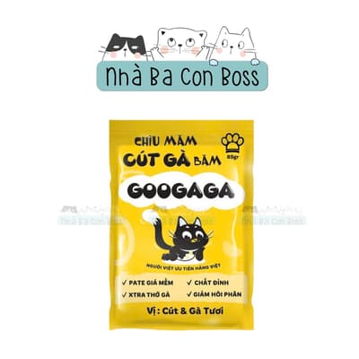 Pate Googaga Cho Mèo Gói 85g 4