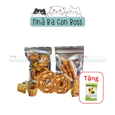 Combo Snack Nhai Sạch Răng/ Bánh Thưởng/ Que Gặm Cho Chó Crắc Kii 2