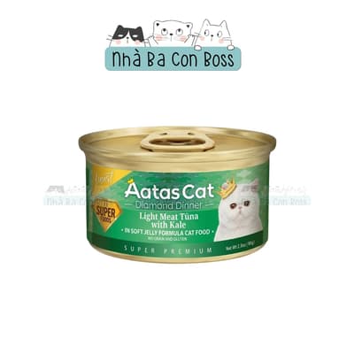 Pate Aatas Light Meat Jelly Cho Mèo Lon 80g 3