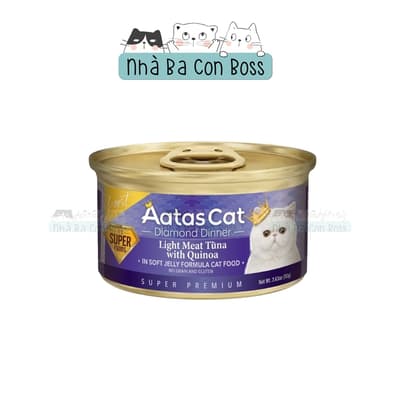 Pate Aatas Light Meat Jelly Cho Mèo Lon 80g 2