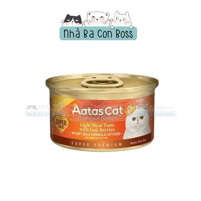 Pate Aatas Light Meat Jelly Cho Mèo Lon 80g 4